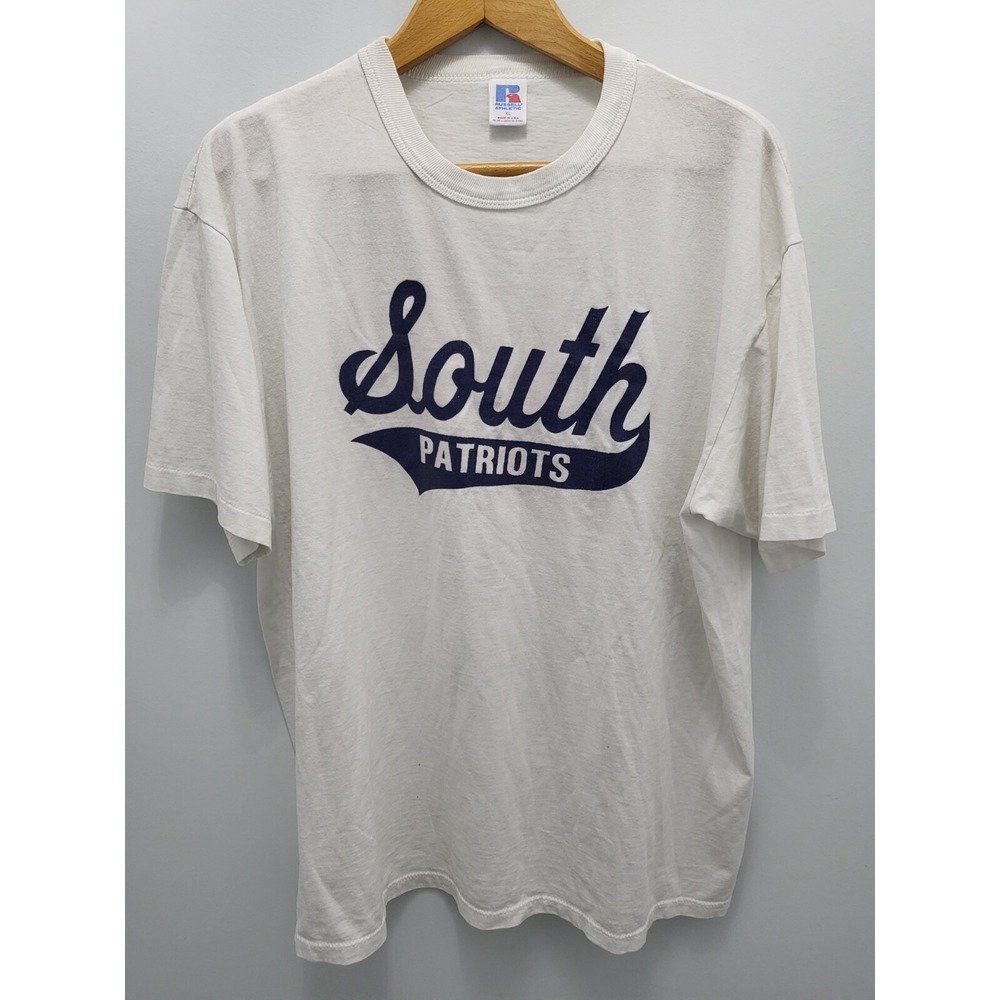 South Patriots T-Shirt Mens‎ XL Russell Athletic Vintage Made in USA High School